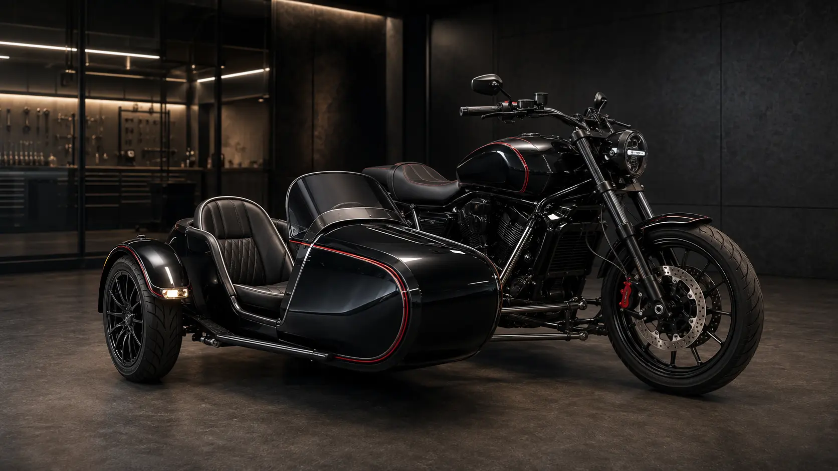 Ozimoto bespoke motorcycle sidecar design concept