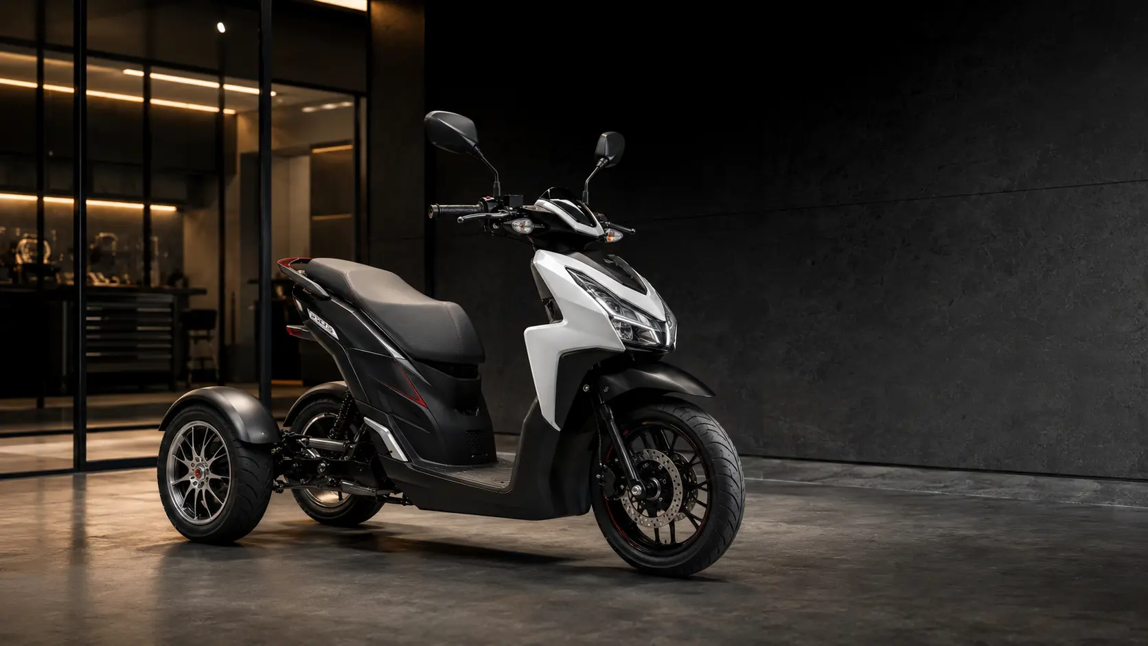 Ozimoto lightweight urban scooter trike design concept